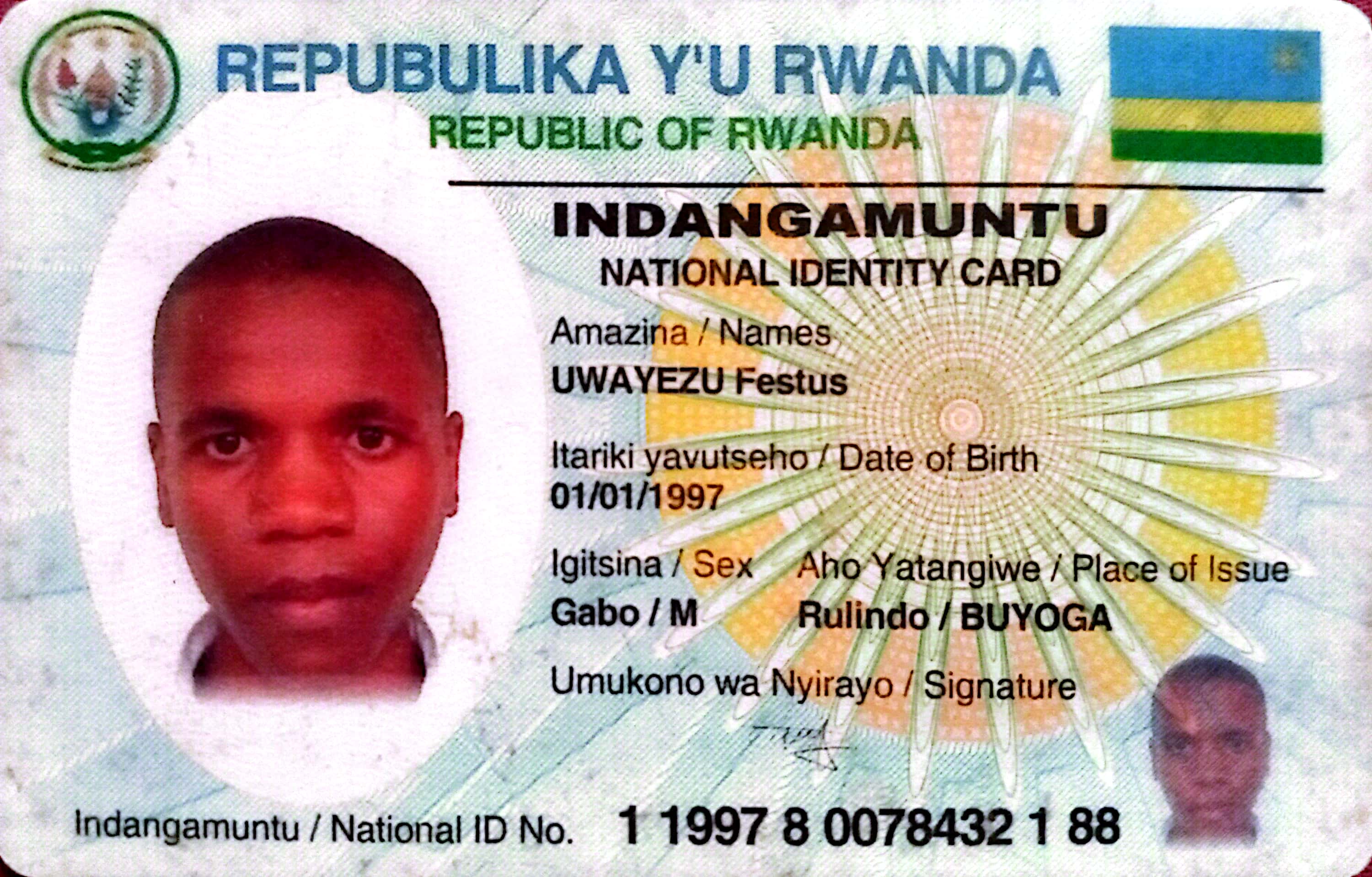 Id Card Rwi Applicants - HR MOH Rwanda