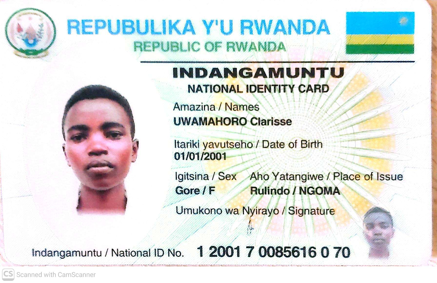 Id Rwanda Tutsi Applicants - HR MOH Rwanda